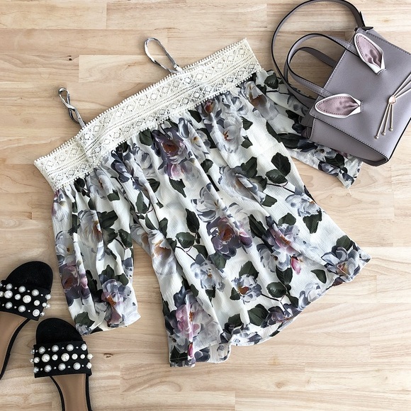Tops - Stella Floral Crochet Top Tops - Stella Floral Crochet Top